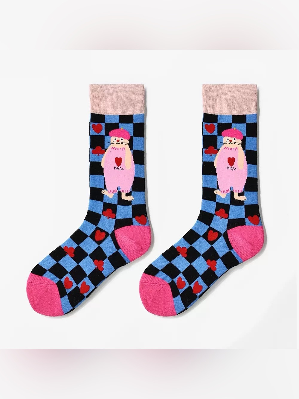 Premium Combed Cotton Crew Socks Unisex Soft Breathable Everyday Socks